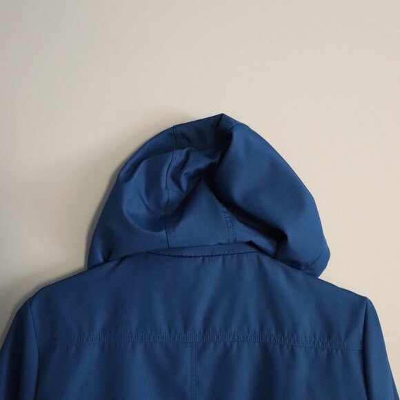 Northern Reflections Women's M Blue Hooded Full Zip Lined Rain Coat Jacket - Picture 10 of 16